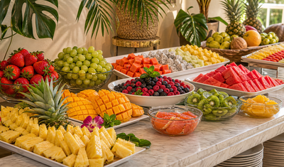 Tropical fruit buffet
