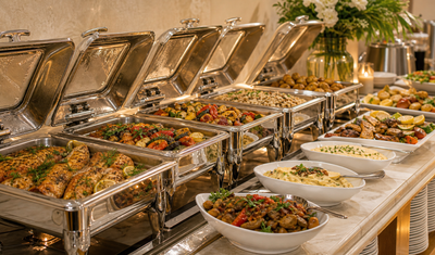 Kosher hot buffet station